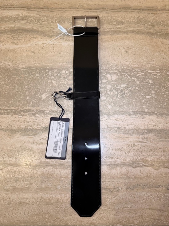 Prada Black Leather Wrist Strap Choker Belt Dog Collar main image 4